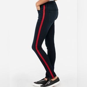 Express Jeans with red stripe
